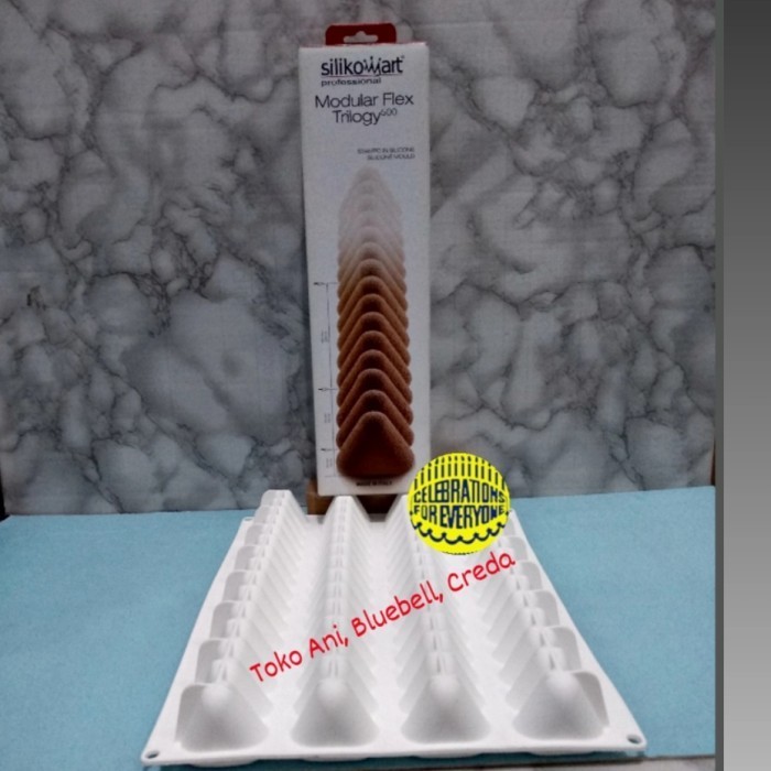 

[New Ori] Silikomart Modular Flex Trilogy 500 375X46Mm H 51Mm Vol. 4X500Ml Terbaru