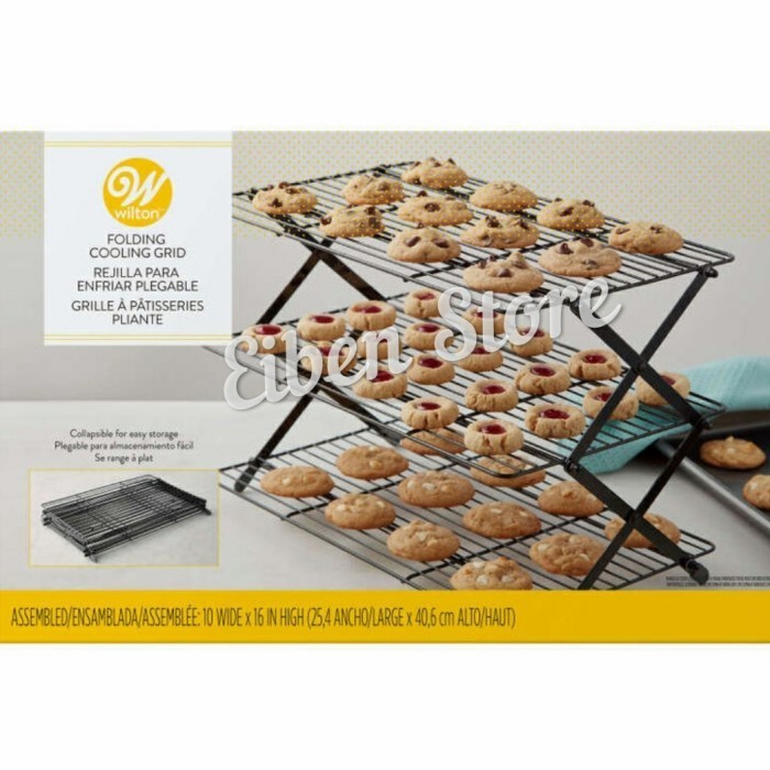 

[New Ori] Wilton 3 Tier Collapsible Cooling Rack/ Pendingin Cookies Berkualitas