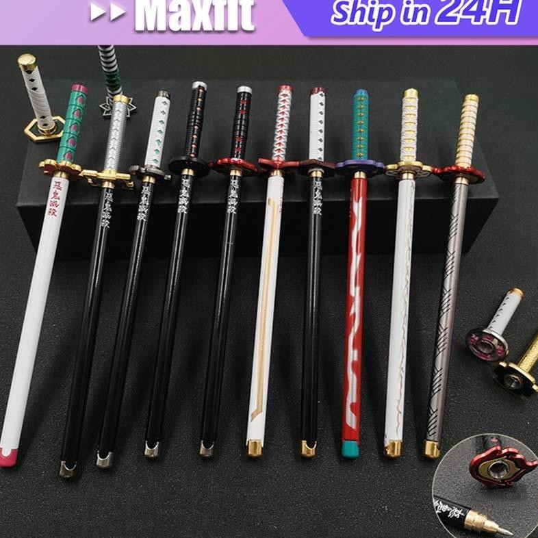 

A Pul Pedang Sword Anime Demon Slayer Kimetsu No Yaiba Tanjiro Zenitsu Giyu Rengoku Alat Tulis