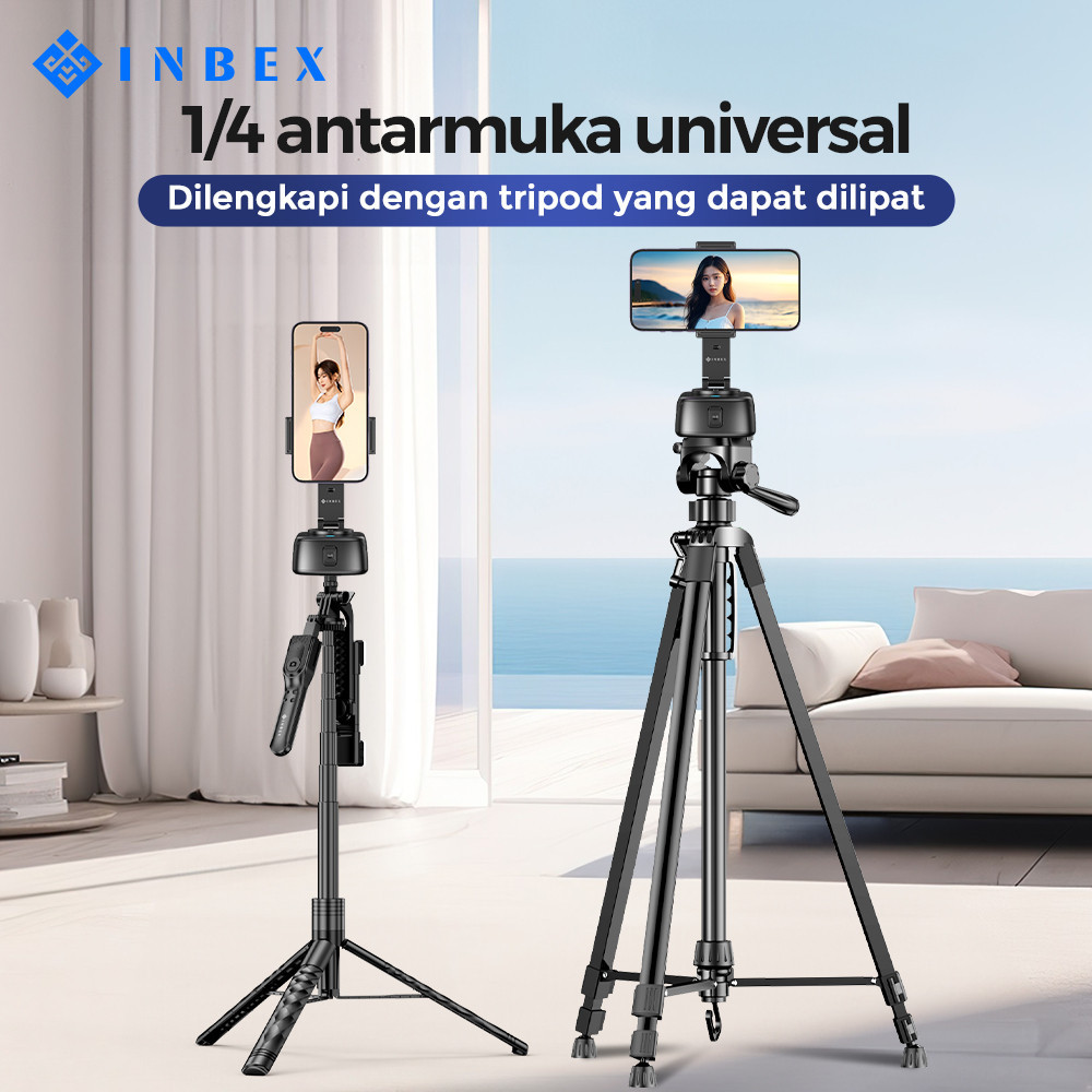 INBEX IG1 Gimbal Face Tracking Auto 360° Dengan Fungsi Powerbank  Kontrol Gerakan Handphone Gimbal-7