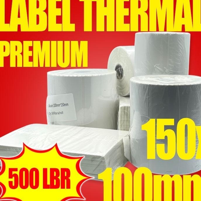 

Label Thermal 100X150Mm / Stier Label Continuous / Label Kertas Bc Tebal Waterproarcode Isi 500Pof Tidak Luntur Lem Grosir