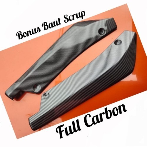 Winglet Belakang Variasi Bemper Belakang Mobil CAPTIVA - Full Carbon