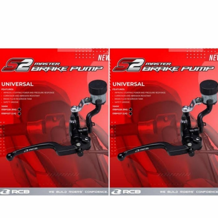 ✅Baru Master Rem Rcb S2 Radial 14Mm Black Nmax Pcx Adv Xmax Pcx 160 New Berkualitas