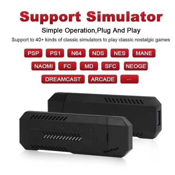 [LIMITED QUALITY] 4K Game Stick Gen 2 Plus X2 Plus Game Console Wireless Gamepad HDMI
