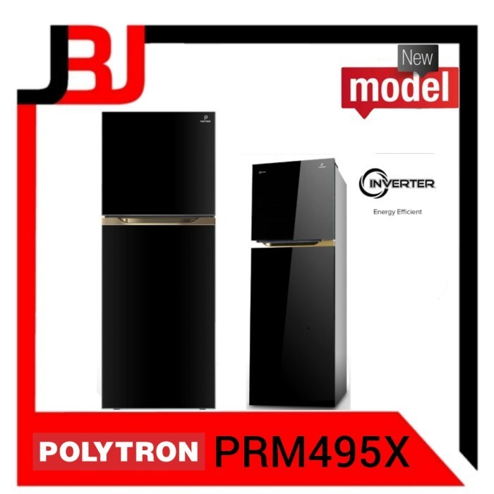 [Baru] Kulkas 2 Pintu Polytron Prm-495X Inverter Prm495X Prm495 Prm 495X Limited