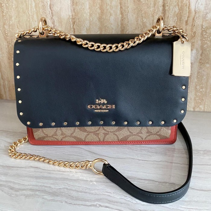 ✅New Tas Coach Original - Coach Klare Crossbody With Rivets Diskon
