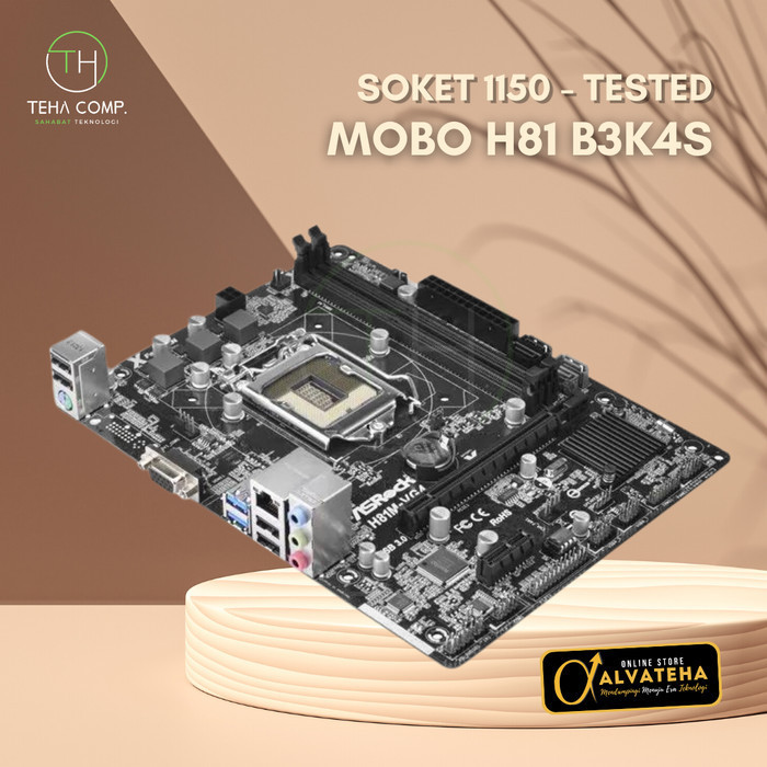 Motherboard H81 Soket 1150 DDR3 Core i5 Gen 4 Mainboard Ci3 Mobo Ci5