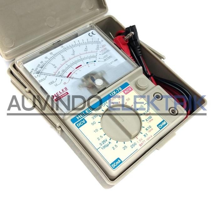 MULTI TESTER HELES UX-78 TR AVOMETER ANALOG HELES UX 78 TR UX78TR