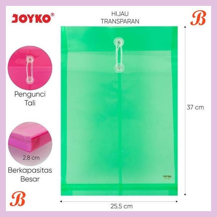 

| KG | JOYKO DATA BAG MAP PLASTIK A4 F4 FOLIO TAS DATA TALI JOYKO DB-104F C