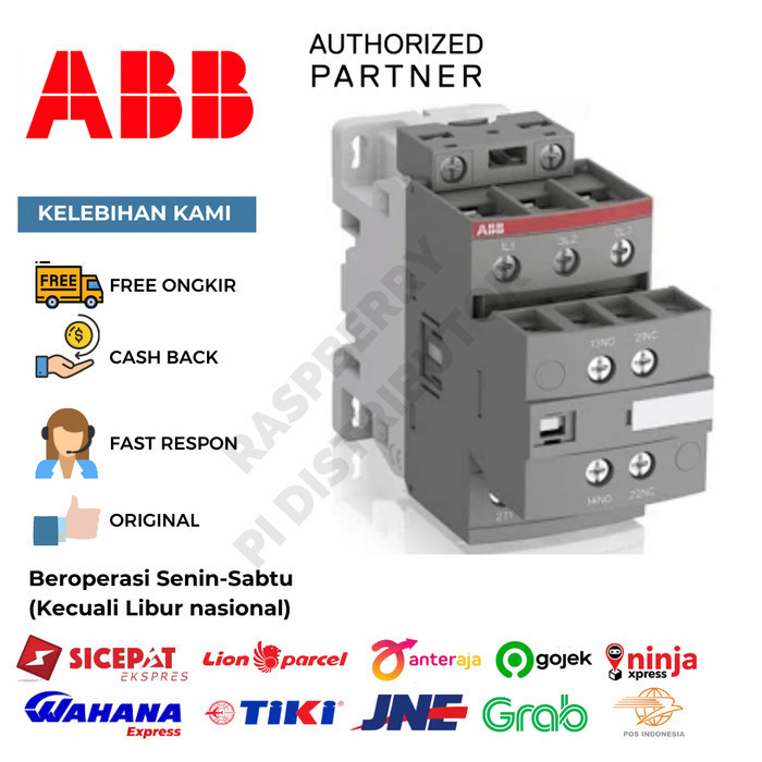 [New Ori] Abb 1Sbl297001R1311 Af38-30-11-13 100-250V50/60Hz-Dc Contactor Diskon