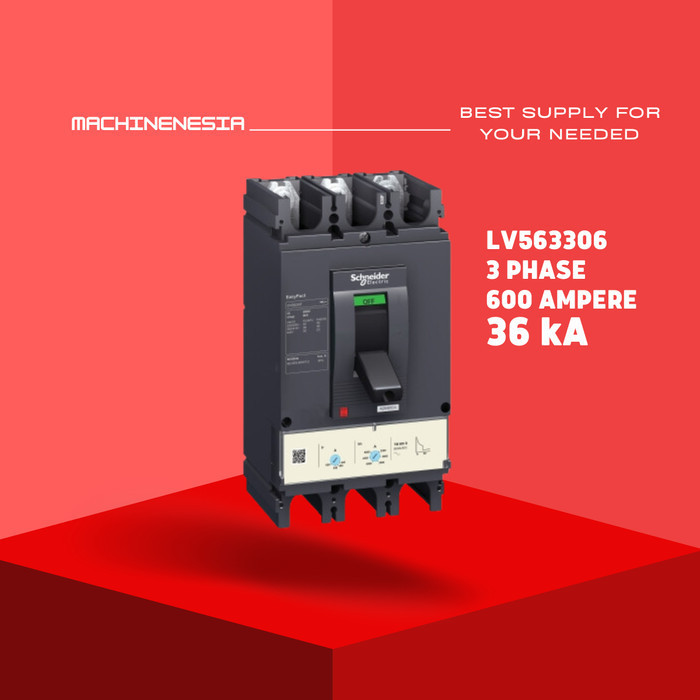 [New Ori] Mccb 3P 600A Cvs630F Mccb Schneider 3 Phase 600 Ampere Lv563306 36Ka Diskon