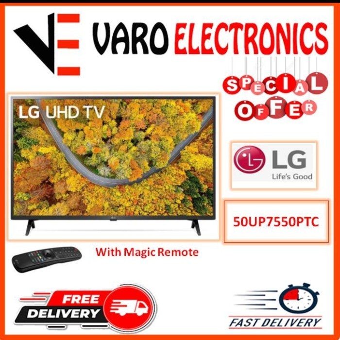 [New] Lg Tv 50Up7550Ptc 50 Inch Smart Tv 4K Uhd 50Up7550 50Up755 50Up75 Rp7. Berkualitas