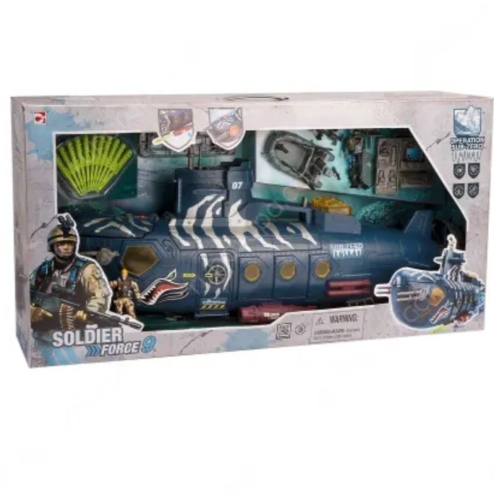 [Original] Soldier Force 9 Battle Submarine Figure Terbatas