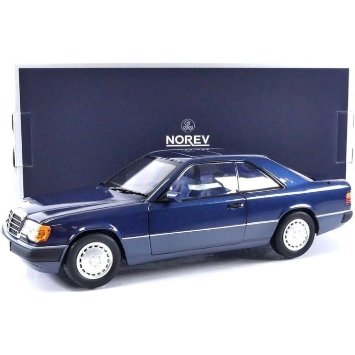 [Original] 1/18 Norev Mercedez Benz 300Ce C124 Blue Diecast Not W204 W140 Terbatas