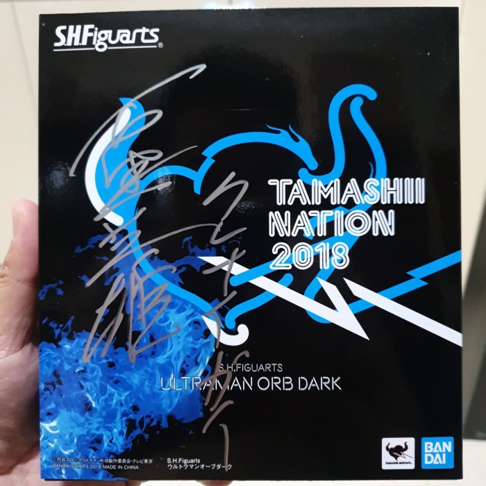 [Original] Shf Ultraman Orb Dark Tamashii Nation 2018 Signed By Hideo Ishiguro Terbatas