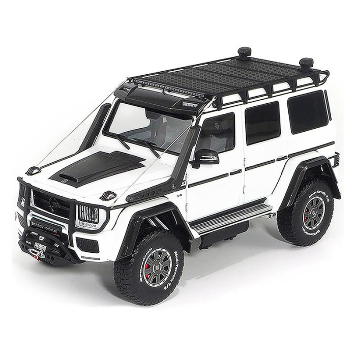 [Original] 1/18 Almost Real Mercedes G Brabus Adventure 550 White Not Autoart Terbatas