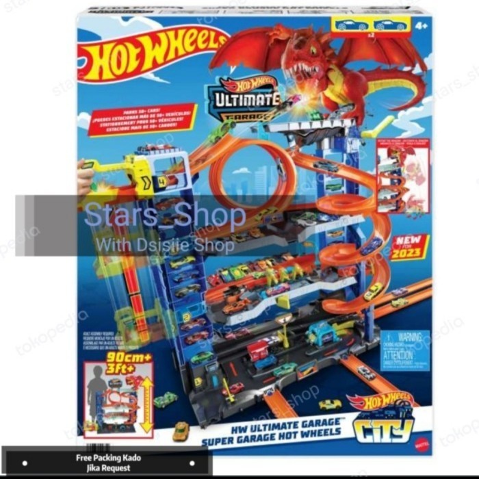 [Original] Hot Wheels City Ultimate Garage Super Garage Dragon Track Original Diskon