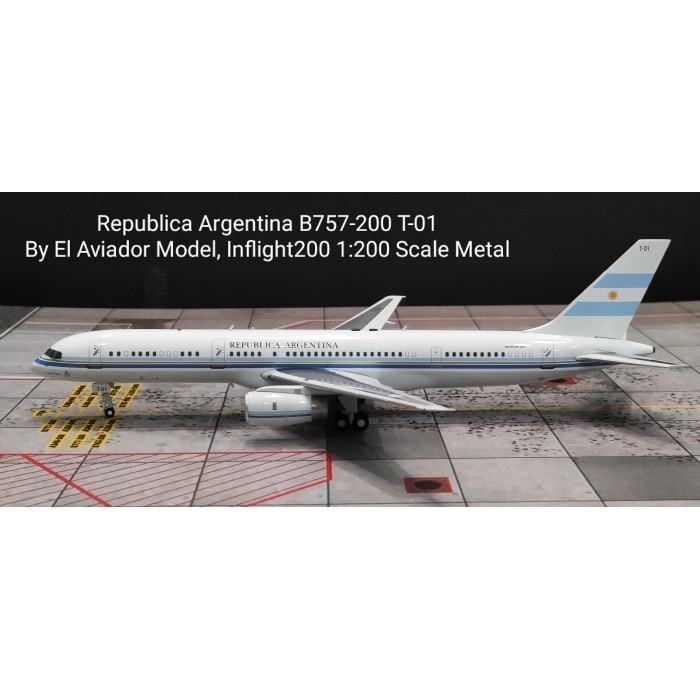 [Original] Republica Argentina B757-200 T-01 By El Aviador Model 1:200 Scale Meta Berkualitas