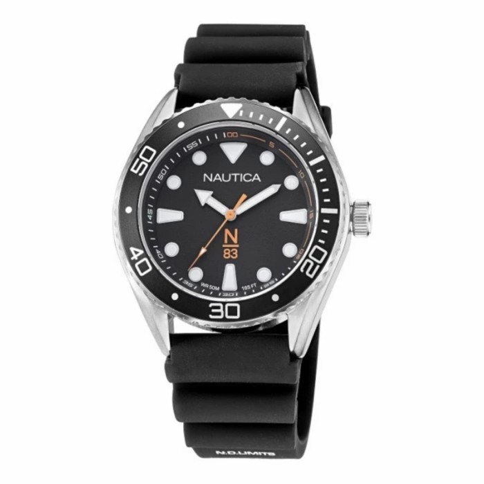 ✅New Jam Tangan Pria Nautica Original Napfwf113 Hitam Terbatas