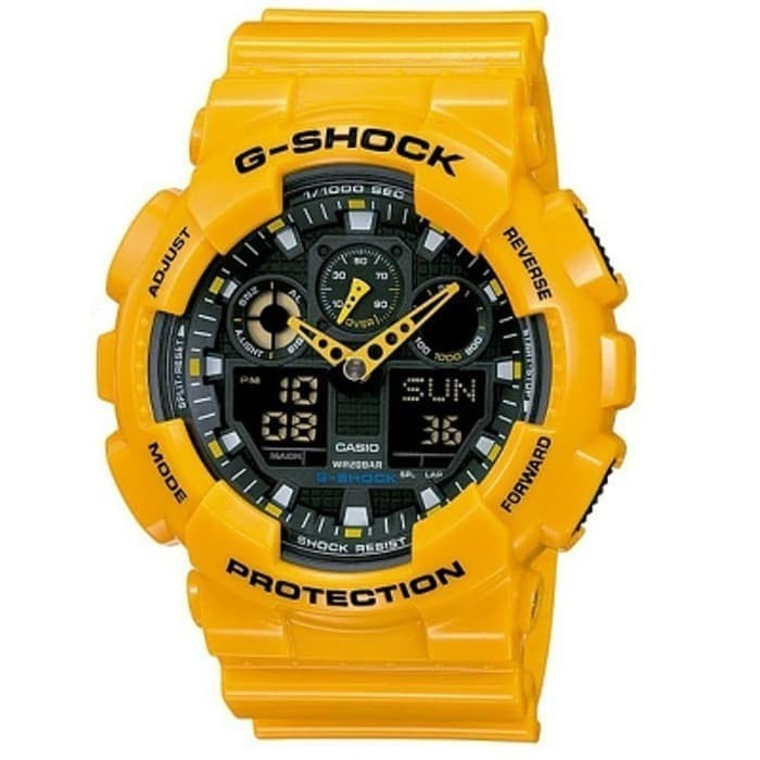 ✅New Casio G-Shock Ga-100A-9A / Gshock Ga100A Original  Bergaransi Limited