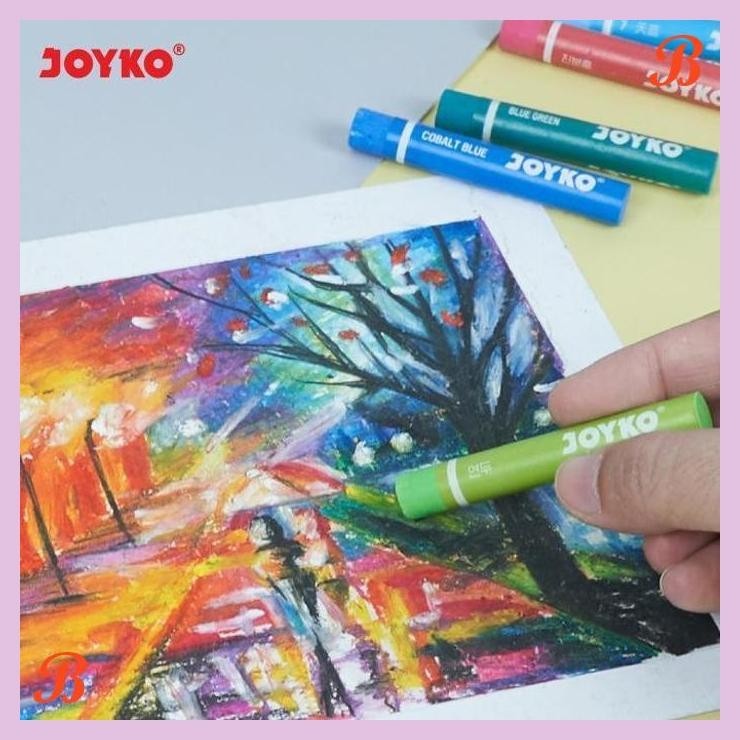 

| KG | JOYKO CRAYON 12 COLOURS OIL PASTEL KRAYON 12 WARNA OP-12CR [24PCS]
