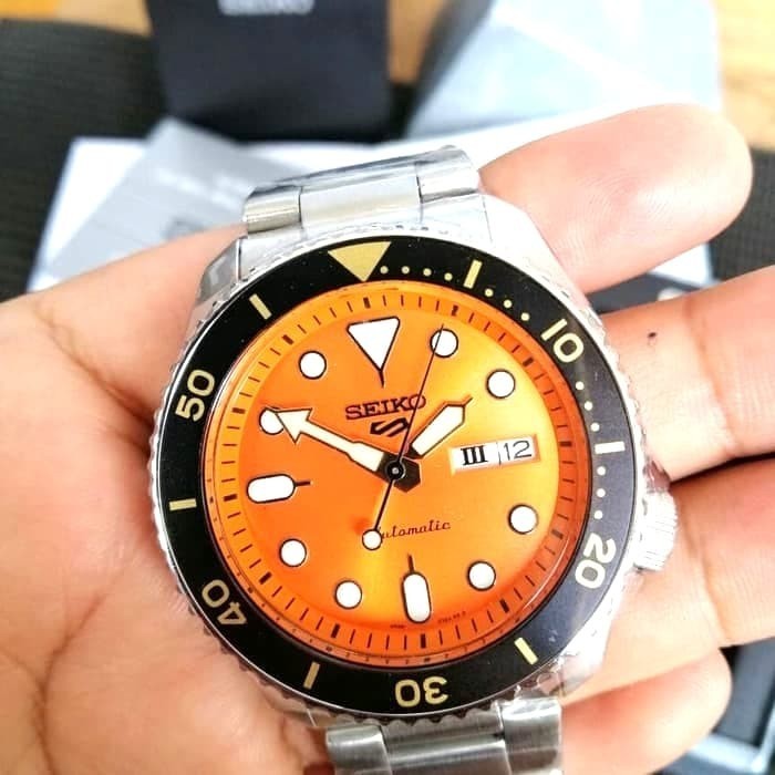 ✅New Seiko 5 Turtle Diver Prospex Sport Srpd59K1 Orange Automatic Diskon