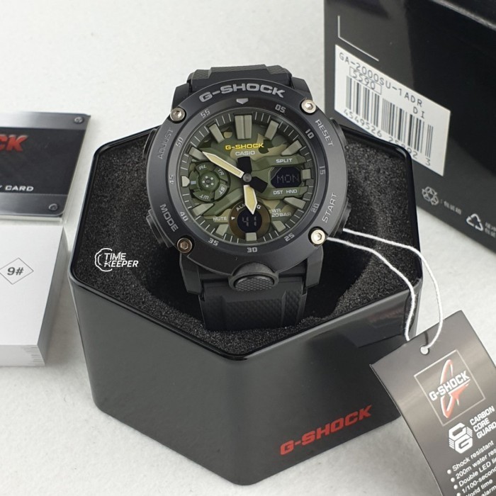 ✅Original Jam Tangan Pria Casio G-Shock Ga-2000Su-1A Black Original Berkualitas