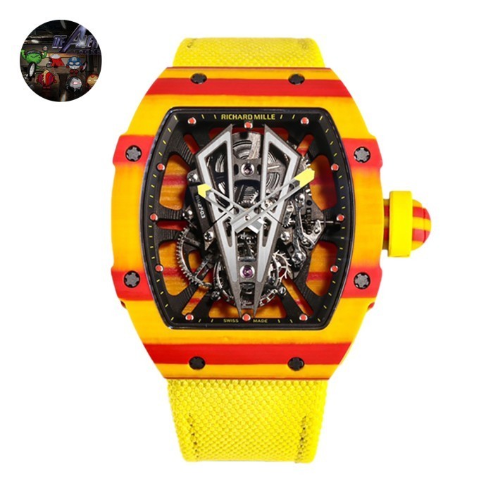 ✅Original Jam Rm 27-03 Tourbillon Rafael Nadal Yellow Tpt Quartz Bbr Limited