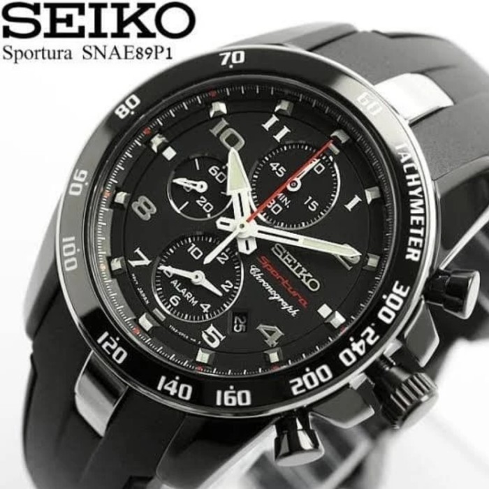 ✅Original Jam Tangan Pria Seiko Sportura Snae89 P1 Seiko Snae89P1 Chronograph Limited