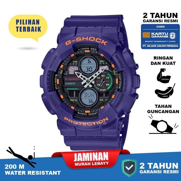 ✅Original Casio G-Shock Ga-140-6A G Shock Ga140 Ga 140 Original Garansi Resmi Terbaru