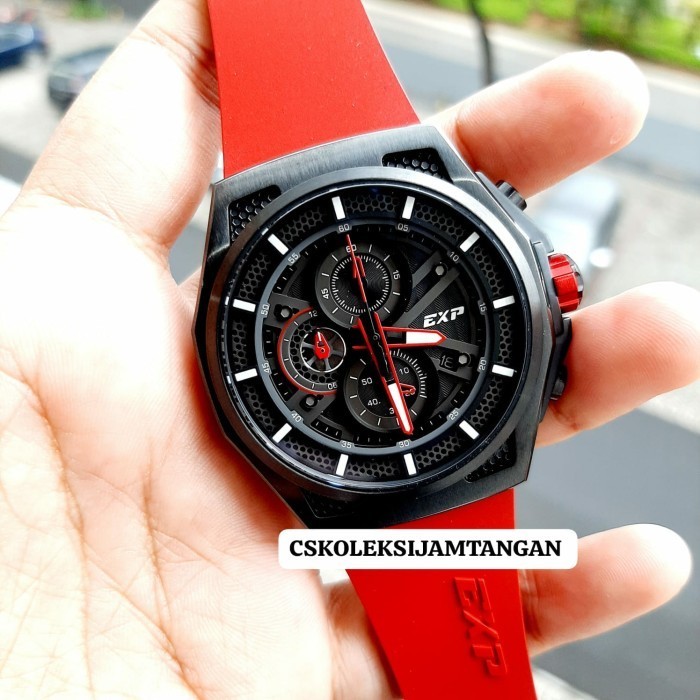 ✅Original Jam Tangan Pria Expedition E 6842 E6842 Exp6842 Black Red Original Terbaru