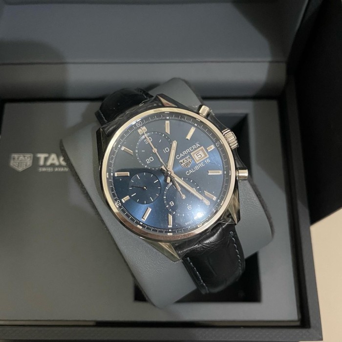 ✅Original Tag Heuer Carrera Calibre 16 Chronograph New 2022 Fullset Box  Paper Diskon