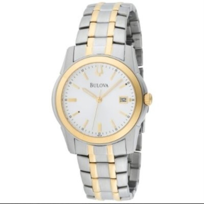 ✅Original Bulova 98H18 Silver Gold Limited