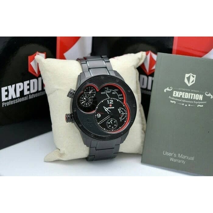 ✅Ready Expedition 6737  E6737 Black List Red. Garansi Resmi 1Tahun Terbaru