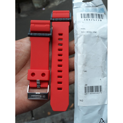 ✅Original Strap Gshock Gd 400 Red Original Berkualitas
