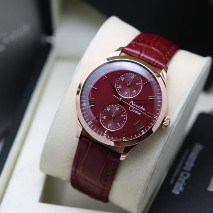 ✅Sale Alexandre Christie Wanita Ac2943 / Ac 2943 Rosegold Red Original Diskon