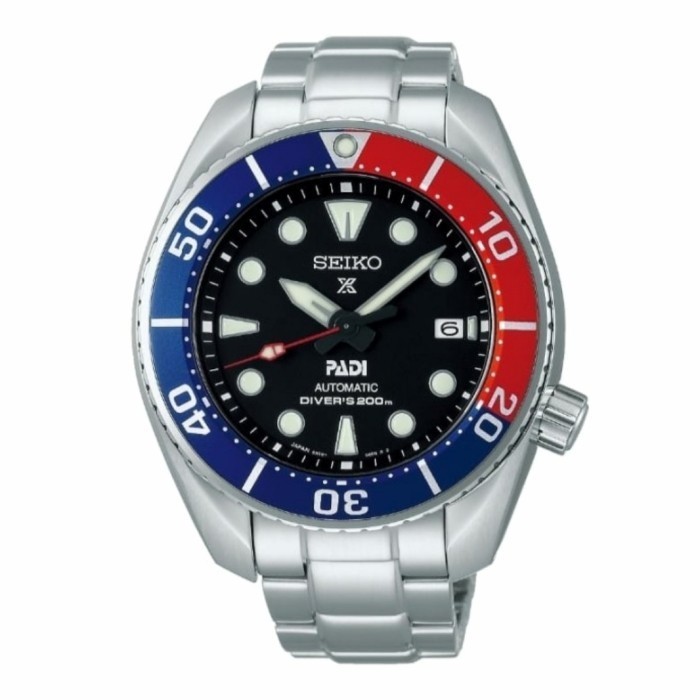 ✅Sale Seiko Prospex Padi Sumo Spb181J1 Automatic Black Dial Pepsi Bezel Berkualitas