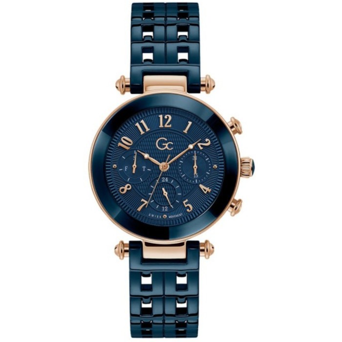 ✅Termurah Gc Y65005L7Mf Jam Tangan Wanita Blue Rose Gold Original Diskon