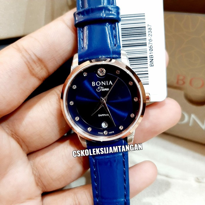 ✅Termurah Jam Tangan Wanita Bonia Bnb10576-2387 Sapphire Rosegold Blue Original Diskon