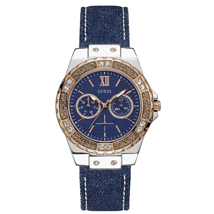 ✅Termurah Guess W0775L10 Limelight - Jam Tangan Wanita - Blue Jeans Berkualitas