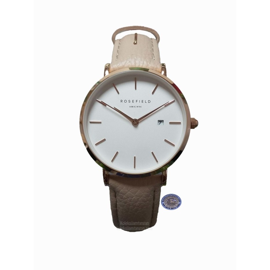 ✅Sale Jam Tangan Wanita Rosefield Sibe-I81 Rose Gold White Original Murah Terbatas