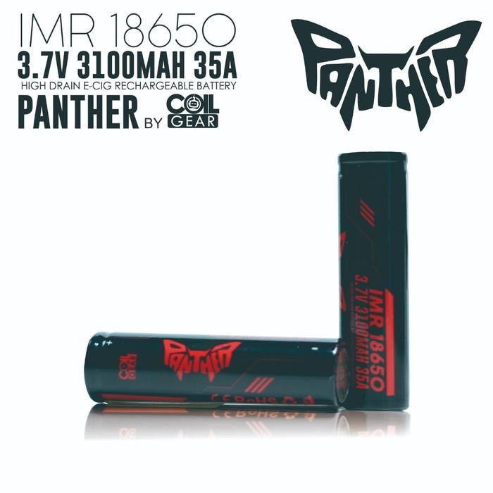 TERBARU AUTHENTIC COILGEAR RED PANTHER 18650 3100MAH 35A BATRE VAPE VAPOR