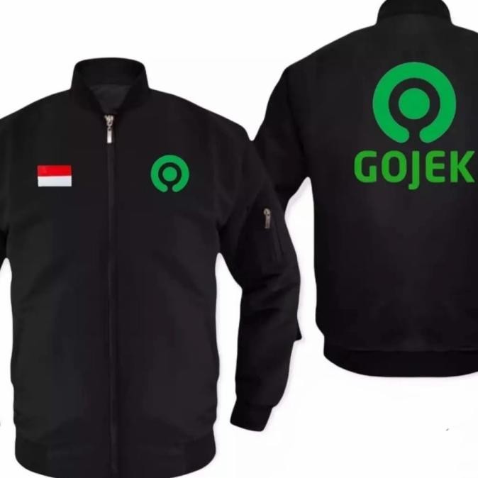 Jaket Bomber Parasut Gojek.//Jaket Bomber Bolak Balik Gojek