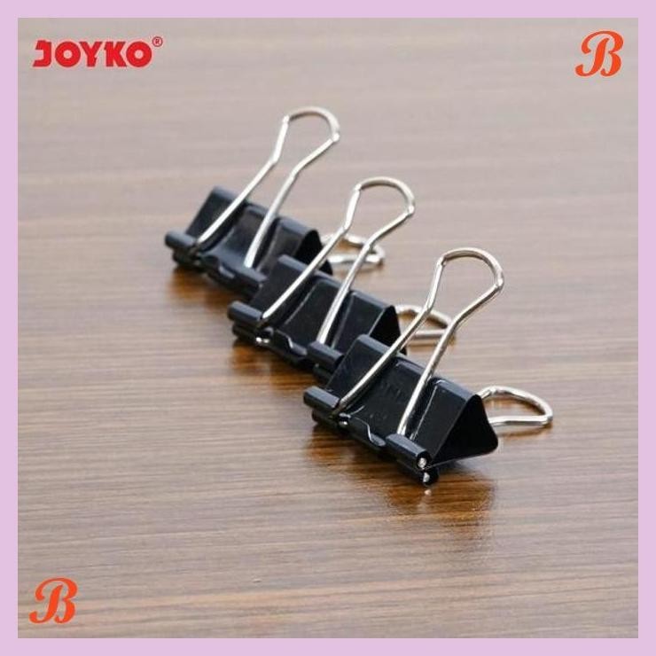 

| KG | JOYKO BINDER CLIP 19MM 12PCS SMALL KLIP KERTAS JEPITAN KECIL NO.107