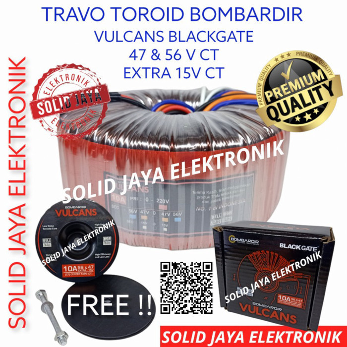 [New Ori] Travo Trafo 10A 47V 56V Ct Toroid 10 A Blackgate Vulcan Donut Toroid Diskon