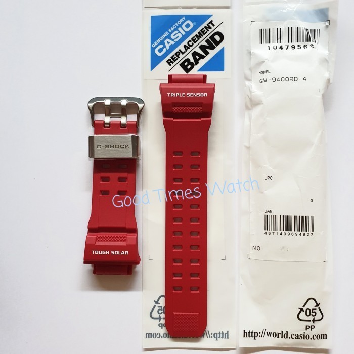 ✅Ori Strap G-Shock Gw-9400Rd-4 Gw 9400 Casio Original Limited