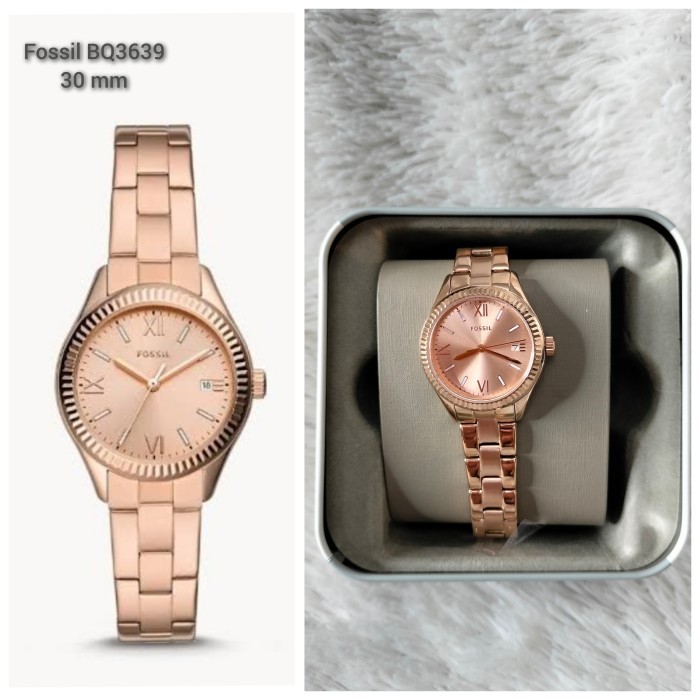 ✨Baru Jam Tangan Wanita Fosil - Bq3639 Rosegold Terbatas