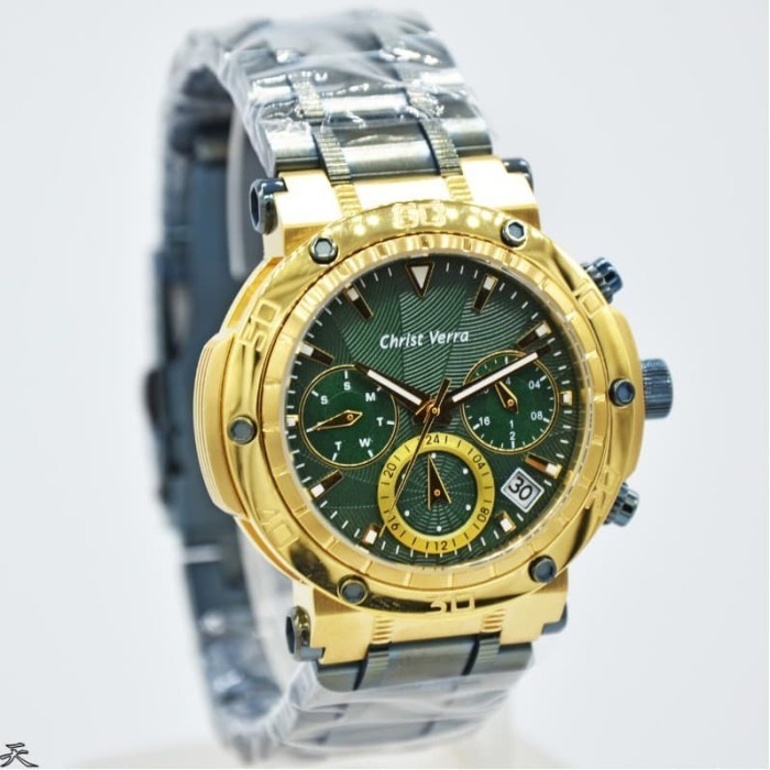 ✨Baru Jam Tangan Wanita Christ Verra Original Cv 52283L-1214 Black Gold Terbaru