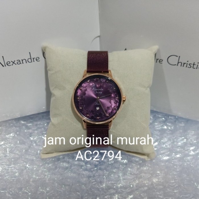 ✨Baru Alexandre Christie Ladies Ac2794 Ac 2794 Purple Garansi Resmi Terbaru