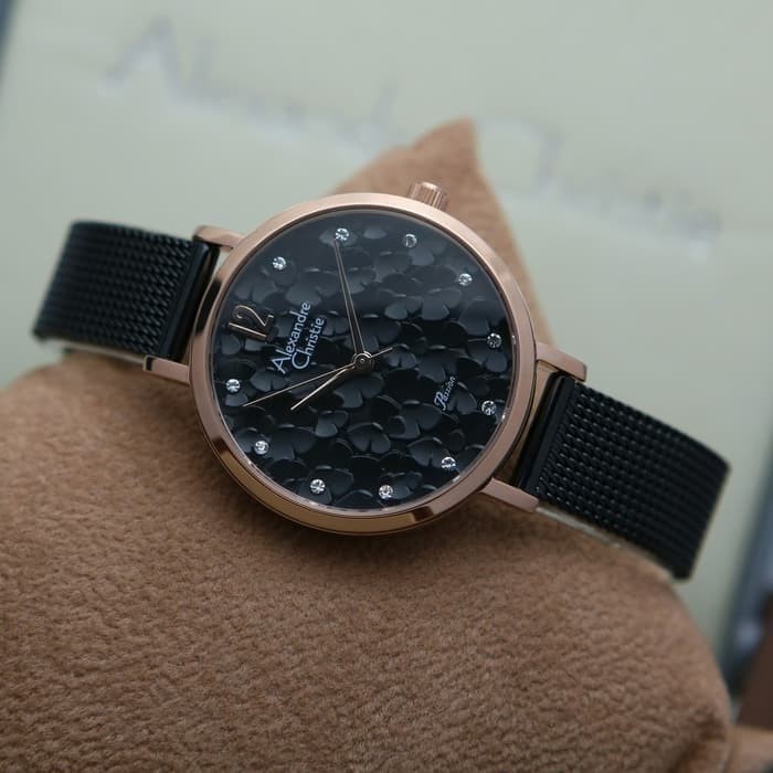 ✨Baru Alexandre Christie Ac 2728 Rosegold Black. Original Diskon
